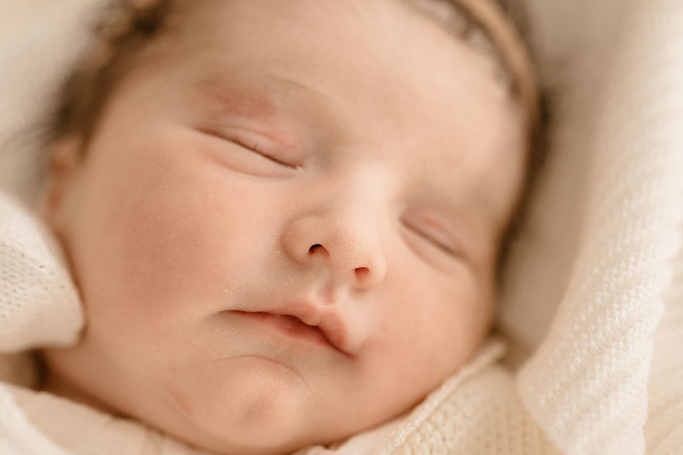 Rosto de bebé a dormir